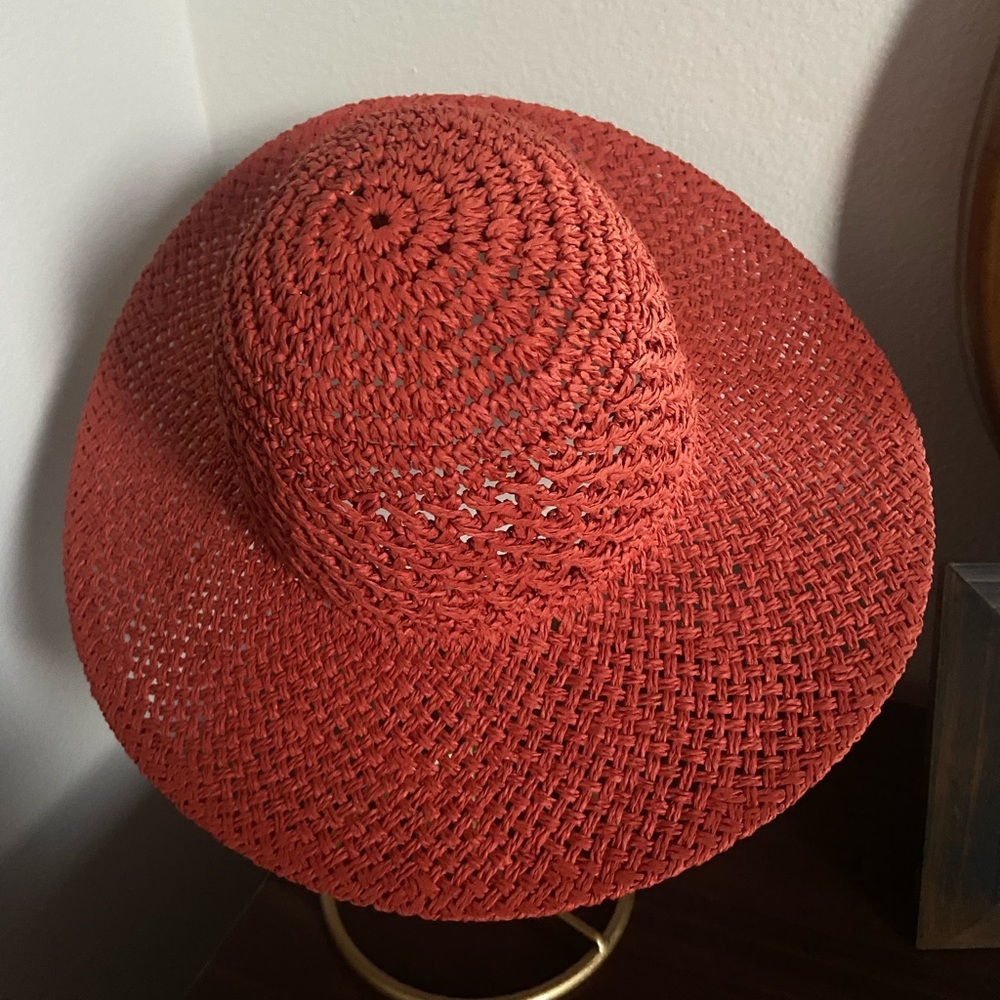 Orange Straw hat - Picture 2 of 3